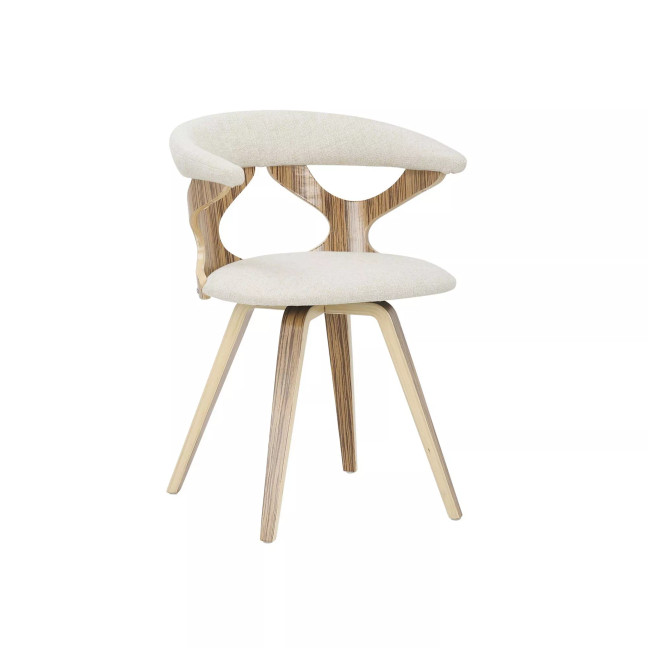 Gardenia Mid-Century Modern Dining and Accent Chair with Swivel