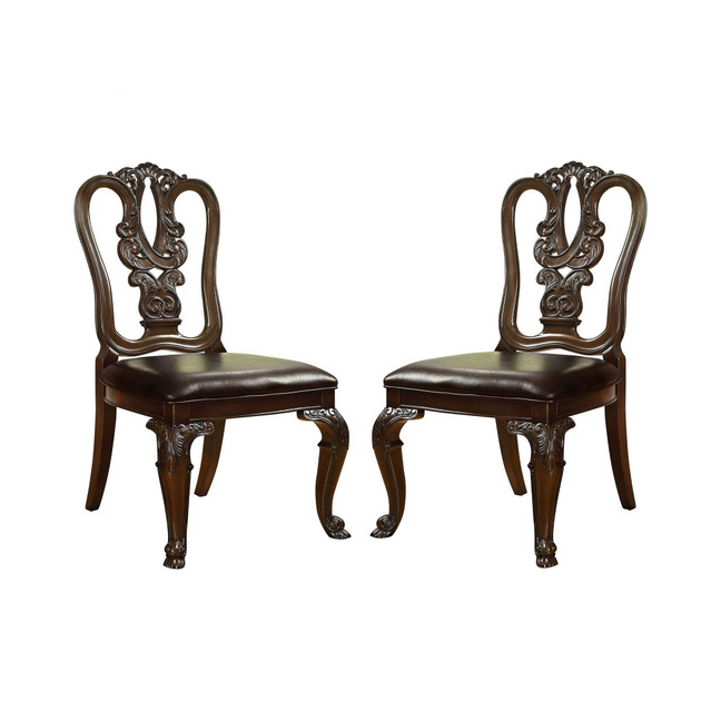 Ramsaran Carved Dining Chair (Set Of 2)