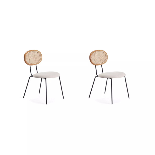 Jardin 2-Piece Upholstered Metal Dining Chair