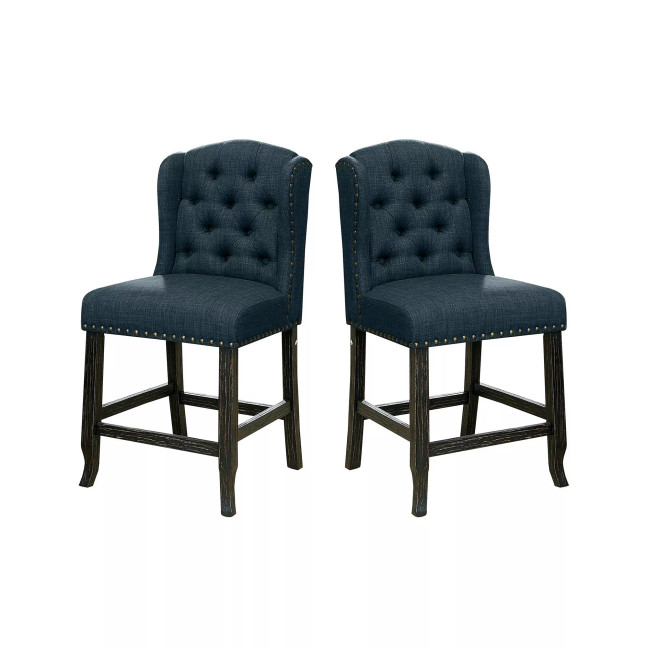Langly Tufted Upholstered Pub Chair (Set of 2)