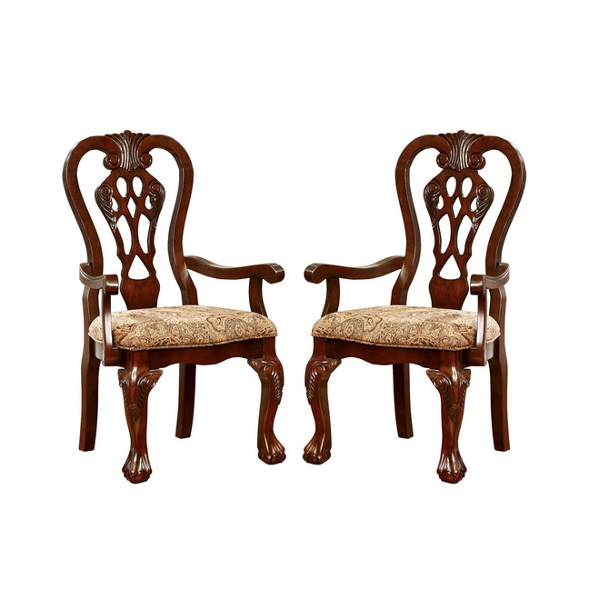Wilson Brown Cherry Armchair (Set of 2)