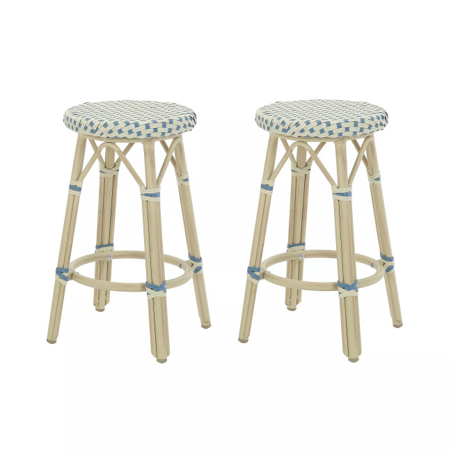 Livio 26" Patio Barstool Set, 2 Piece