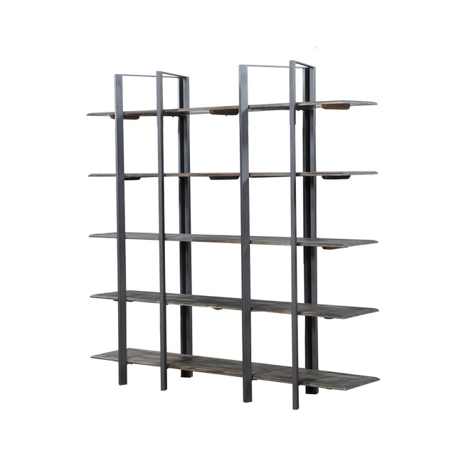 Loris 5 Shelf Metal Etagere Bookshelf