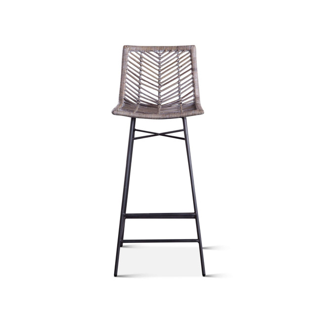 Bali Kubu Rattan Bar Chairs, Set of 2