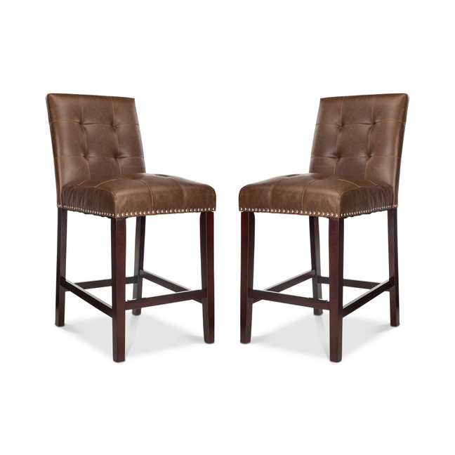 Ora Faux Leather Counter Stool (Set Of 2)