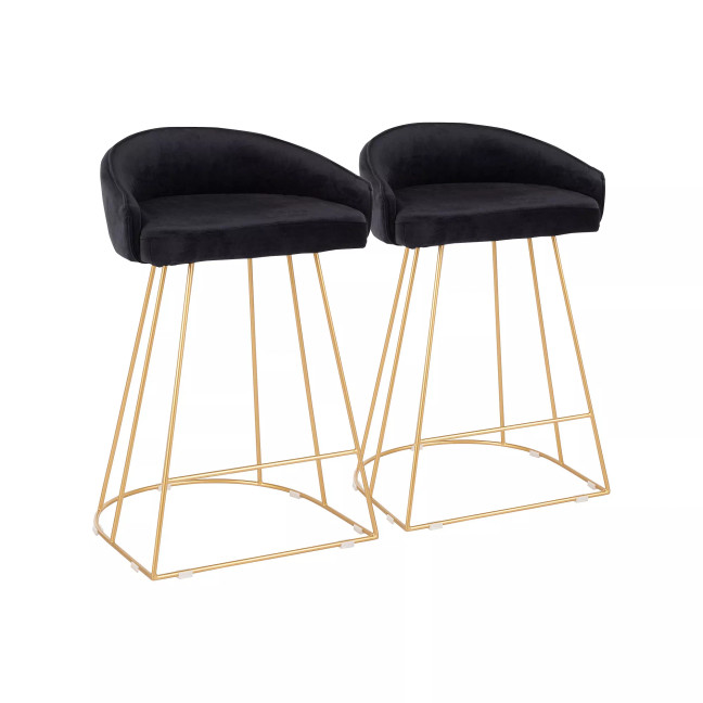 Canary Upholstered Counter Stool, Set of 2