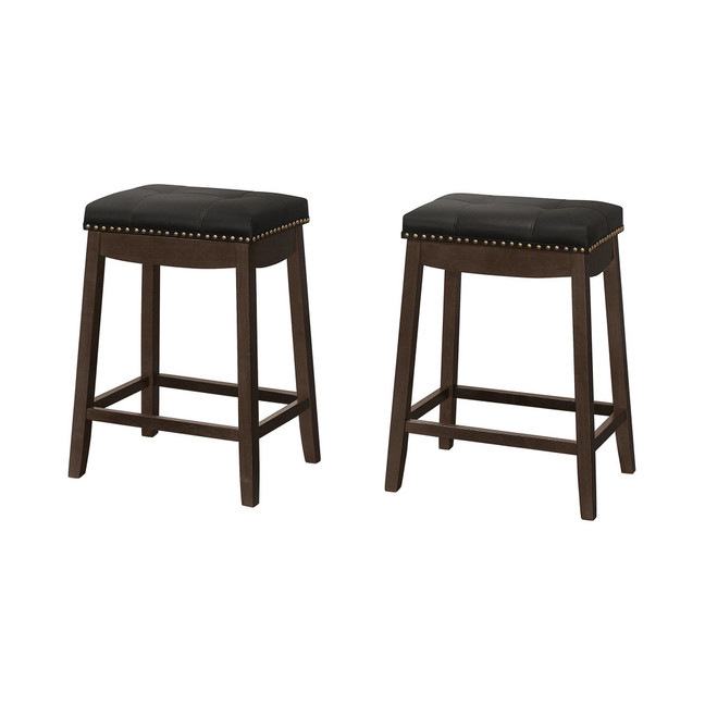 Counter Height Stool with Nailhead Trim, Set of 2