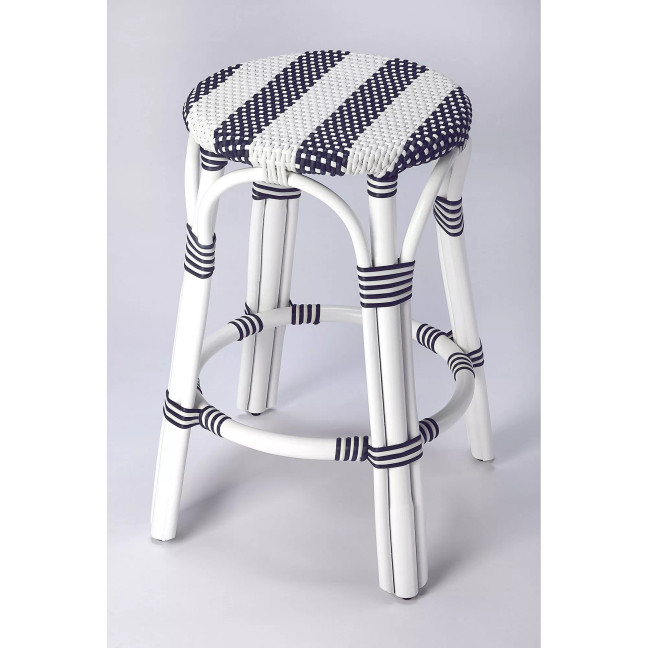 Tobias and Rattan Counter Stool