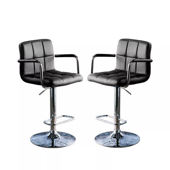 Devera Adjustable Swivel Bar Stool, Set of 2