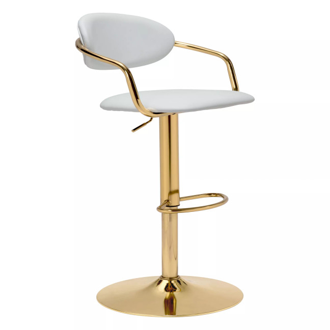 44" Steel, Polyurethane Gusto Bar Chair