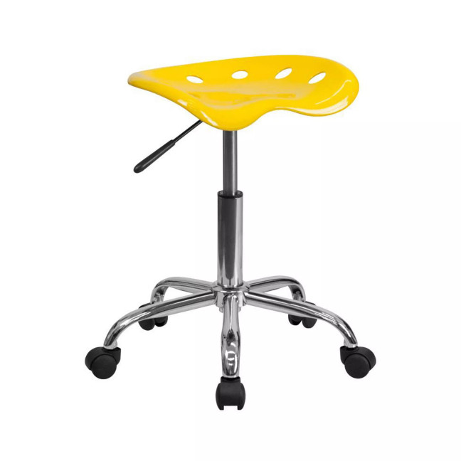 Vibrant Tractor Seat and Chrome Home/Office Stool