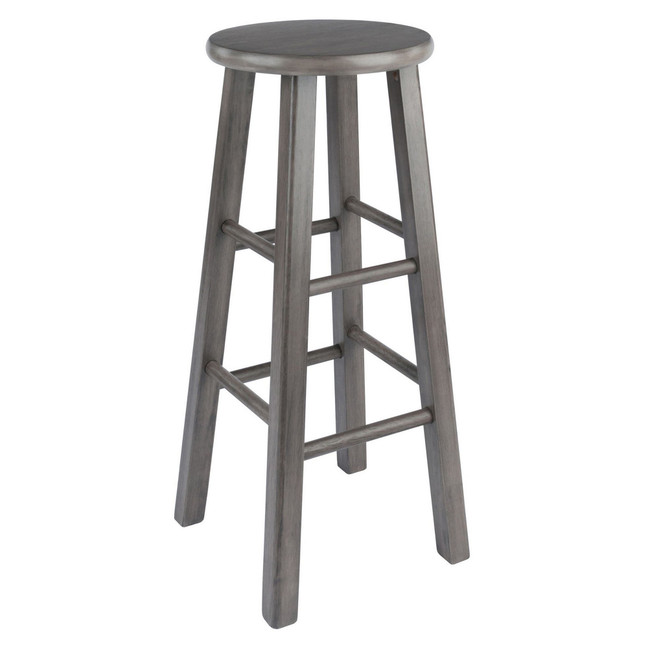 Ivy 29.1" Wood Square Leg Bar Stool