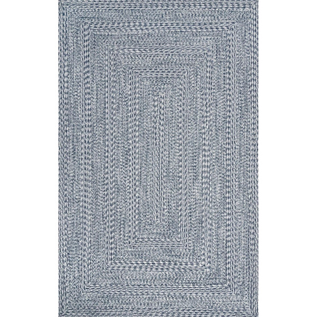 Texture Braid Doutzen Indoor and Outdoor Ivory 5' x 8' Area Rug