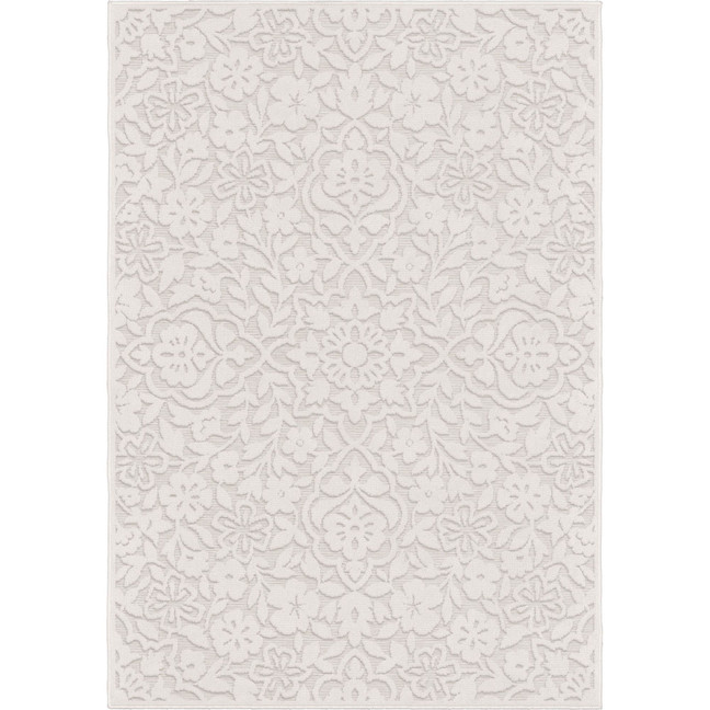 Bourne Cottage Floral Neutral 5'2" x 7'6" Outdoor Area Rug