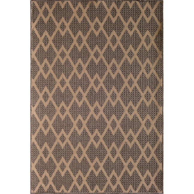 Napoli Chevron Tan 5'3" x 7'7" Outdoor Area Rug