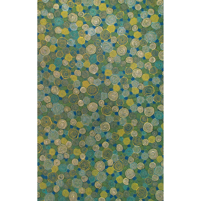 Visions III Giant Swirls 2'3" x 8' Runner Outdoor Area Rug