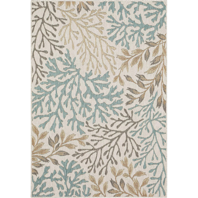 Malibu Outdoor Coral 4' x 5'6" Area Rug