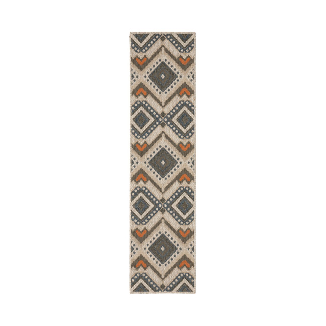 Scope SCO02 Gray 1'10" x 7'6" Runner Rug