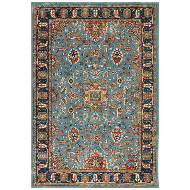 Spice Market Deir Aquamarine 3'5" x 5'5" Area Rug