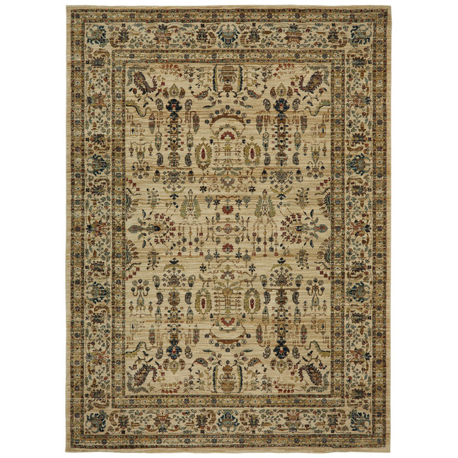 Spice Market Cassis Cream 2'4" x 7'10" Runner Rug