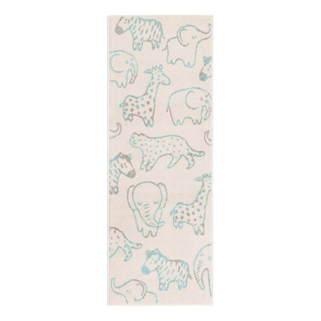 Campy Kids Safari Animals Area Rug