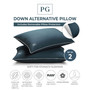 Down Alternative Stomach Sleeper Soft Pillow with MicronOne Technology, Set of 2 - Standard/Queen