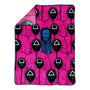 Squid Game Pink Army Silk Touch Throw, 60" x 46"