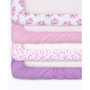 Floral 4 Pack Crib Fitted Sheet Set