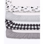 Plaid Crib Sheets Set, 4 Piece