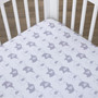 Elephant Stroll Fitted Crib Sheet