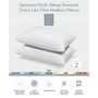Signature Plush Allergy-Resistant Medium Density Down Alternative Pillow, Standard - Set of 2