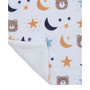 Goodnight Sleep Tight Bear, Moon and Star Super Soft Baby Blanket