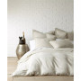 Washed Linen Coal Twin Duvet Cover