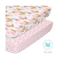 Butterfly and Ditsy Floral Playard Sheets, Pack of 2