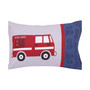 Fire truck Red 4 Piece Bedding Set