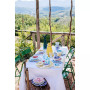 Amalfitana Aqua Splatter Olive Oil Bottle 10"