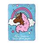 Afro Unicorn Unique, Divine, Magical Silk Touch Throw, 60" x 46"