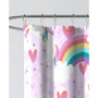 Dream Factory Unicorn Rainbow 72" x 72" Shower Curtain