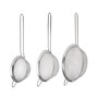 3 Piece Stainless Steel Graduated Strainer Set
