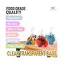 3 x 4 Inches Clear Cellophane Candy Bags With Ties - 200 Piece