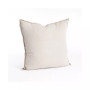 Fringed Linen Decorative Pillow, 20" x 20"
