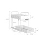 Under Sink Organizer, 2-Tier Slim Pull Out Sliding Storage Drawer for Bathroom, 2 Packs