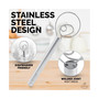 Large Stainless Steel Danish Whisk For Dough - Dutch Whisk Baking Tool
