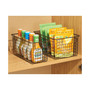 Metal Wire Food Organizer Storage Bins with Handles - 8 Pack - Bronze