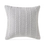 Dublin Cable Knit Cotton Decorative Pillow, 18 x 18