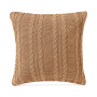 Dublin Cable Knit Cotton Decorative Pillow, 18 x 18