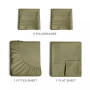 4 Piece 100% Cotton 400 Thread Count Sheet Set - Queen