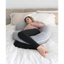 Pregnancy C Shaped Full Body Pillow, Jersey Cover