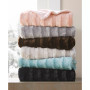 Duke Ribbed Faux-Fur Throw, 50" x  60"