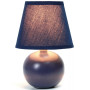Simple Designs Mini Ceramic Globe Table Lamp